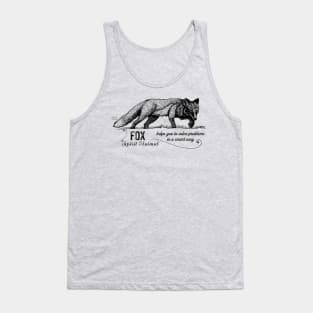 Spirit animal - fox - black Tank Top